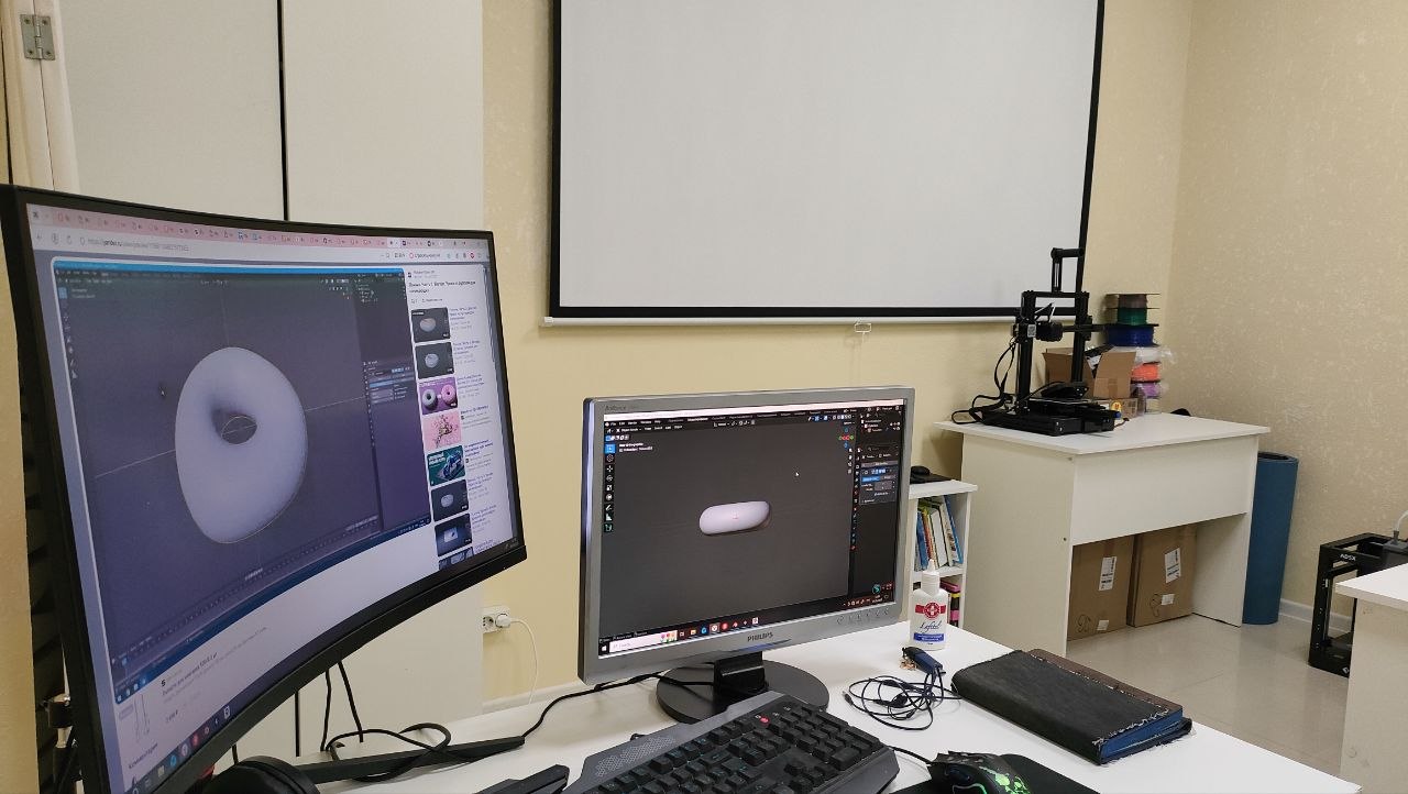Рабочее место преподавателя с 3D-моделированием